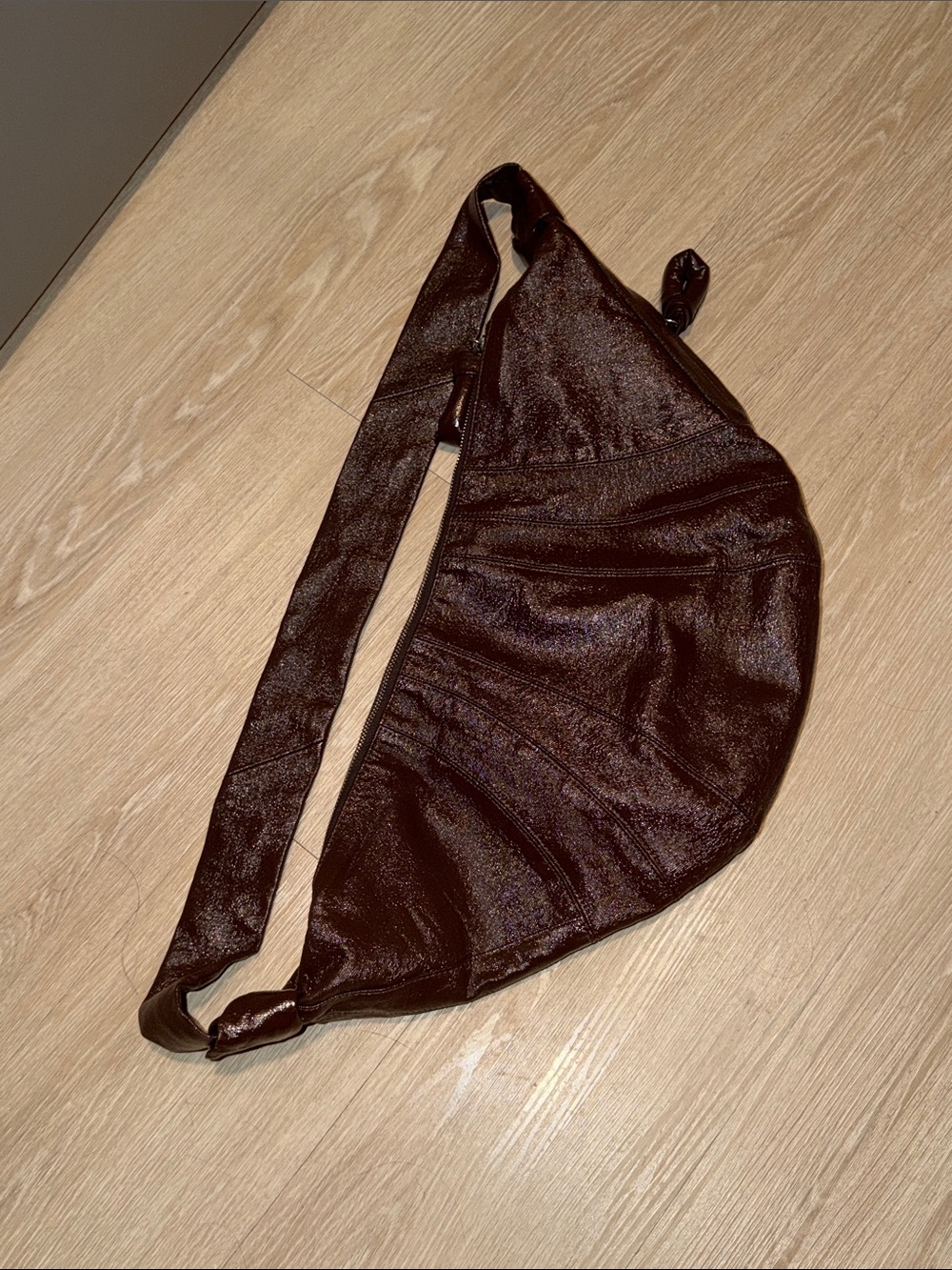 Maison Martin Margiela Brown Croissant Crossbody Sling Bag